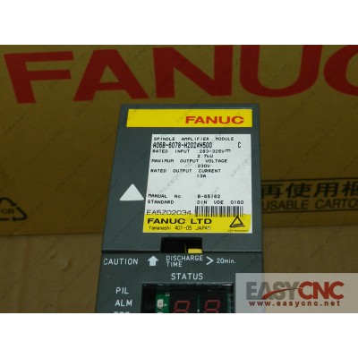 A06B-6078-H202#H500 A06B-6078-H202 Fanuc spindle amplifier module SPM-2.2 used